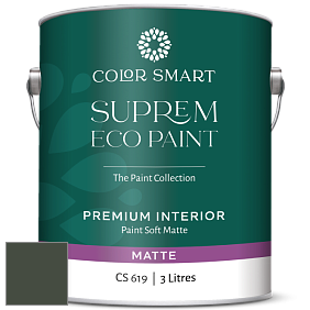 COLOR SMART CS 619 SUPREM ECO PAINT матовая краска цвет NCS S 8010-G30Y 