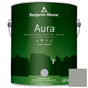 Краска Aura Waterborne Exterior Flat Finish (629) цвет 2139-40 Heather Gray