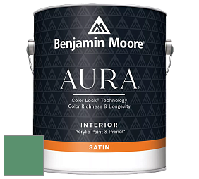 Benjamin Moore Aura 526 Waterborne Interior Satin Finish покрытие цвет 588 Luck of the Irish
