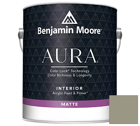Краска Benjamin Moore Aura Interior Paint - Matte (522) цвет 2141-40 Creekside Green
