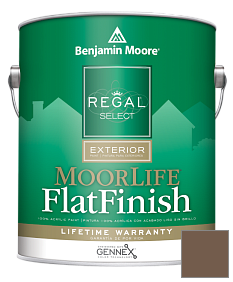 Краска Regal Select Exterior Paint-MoorLife Flat Finish (W105) цвет AF-165 