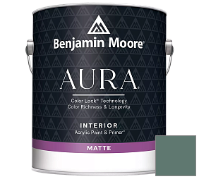 Краска Benjamin Moore Aura Interior Paint - Matte (522) цвет 685 Verdigris
