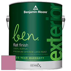 Benjamin Moore Ben 541 Waterborne Exterior Flat Finish краска цвет 2085-40 Taste of Berry