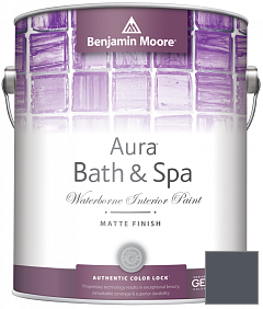 Краска Benjamin Moore Aura Bath & Spa Interior Paint Matte Finish (532) цвет AF-565 