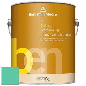 Benjamin Moore Ben W625 Premium Interior Latex Flat краска цвет 2044-40 Amelia Island Blue