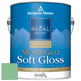 Benjamin Moore W096 Regal Select Exterior Paint-Moor GloSoft Gloss Finish краска цвет 2036-40 Meadowlands Green