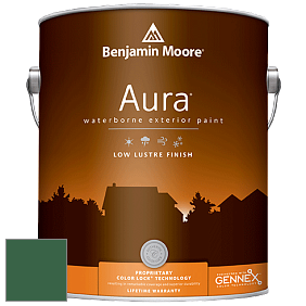 Benjamin Moore Aura 634 Waterborne Exterior Low Lustre Finish краска цвет 2040-10 Rainforest Foliage