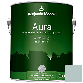 Краска Aura Waterborne Exterior Flat Finish (629) цвет 2123-40 Gossamer Blue