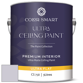 COLOR SMART CS 758 ULTRA CEILING PAINT ультраматовая краска цвет 2117-60 Winter Gray