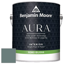 Benjamin Moore Aura 528 Waterborne Interior Semi-gloss Finish краска цвет 2123-20 Caribbean Teal
