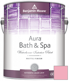 Краска Benjamin Moore Aura Bath & Spa Interior Paint Matte Finish (532) цвет 2002-50 Tickled Pink