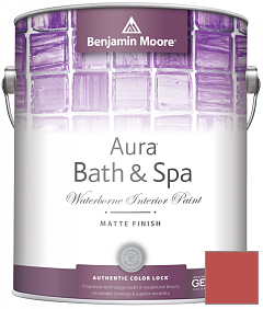 Краска Benjamin Moore Aura Bath & Spa Interior Paint Matte Finish (532) цвет 1307 Geranium