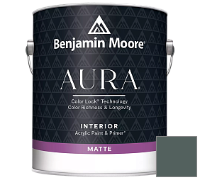 Краска Benjamin Moore Aura Interior Paint - Matte (522) цвет 2123-10 Mediterranean Teal