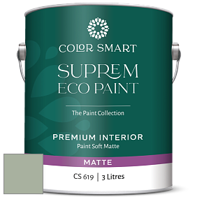 COLOR SMART CS 619 SUPREM ECO PAINT матовая краска цвет NCS S 3010-G30Y 