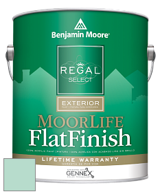 Benjamin Moore W105 Regal Select Exterior Paint-MoorLife Flat Finish краска цвет 598 Surf 'n Turf