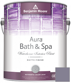 Краска Benjamin Moore Aura Bath & Spa Interior Paint Matte Finish (532) цвет 2117-40 Tropical Dusk