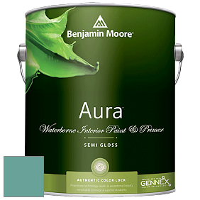 Benjamin Moore Aura 528 Waterborne Interior Semi-gloss Finish краска цвет NCS S 3030-B70G 