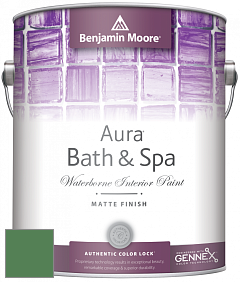 Benjamin Moore Aura 532 Bath & Spa Waterborne Interior Paint Matte Finish краска цвет 2036-20 Irish Moss