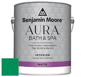 Benjamin Moore Aura 532 Bath & Spa Waterborne Interior Paint Matte Finish краска цвет NCS S 2565-G 