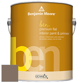 Benjamin Moore Ben W625 Premium Interior Latex Flat краска цвет 1008 Devonwood Taupe