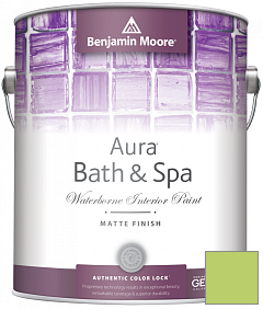 Краска Benjamin Moore Aura Bath & Spa Interior Paint Matte Finish (532) цвет 418 Willow Springs Green