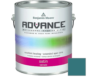 Краска Benjamin Moore 792. Advance Interior Paint-Satin эмаль цвет 2054-30 Venezuelan Sea