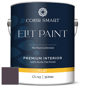 COLOR SMART CS 745 ELIT PAINT глубокоматовая моющаяся краска цвет 2073-10 Dark Purple