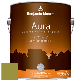 Benjamin Moore Aura 634 Waterborne Exterior Low Lustre Finish краска цвет 2146-20 Forest Moss