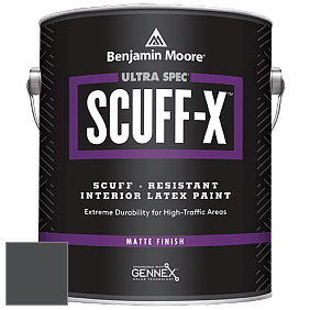 Benjamin Moore 484 Ultra Spec SCUFF-X Interior Matte Finish краска цвет 2125-10 Black Panther