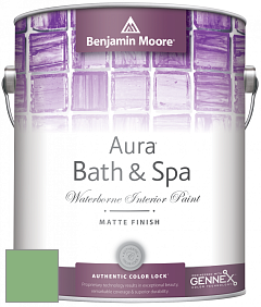 Benjamin Moore Aura 532 Bath & Spa Waterborne Interior Paint Matte Finish краска цвет NCS S 2040-G20Y 