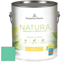 Benjamin Moore 512 Natura Interior Flat Finish матовая краска цвет 2042-40 Miami Green