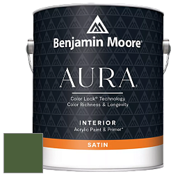 Benjamin Moore Aura 526 Waterborne Interior Satin Finish покрытие цвет NCS S 5540-G30Y 
