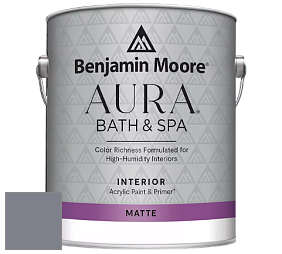 Benjamin Moore Aura 532 Bath & Spa Waterborne Interior Paint Matte Finish краска цвет 2118-40 Sea Life