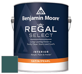 Benjamin Moore 550 Regal Select Waterborne Interior Pearl Finish краска цвет 735 Deep Sea Green