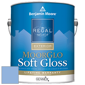 Benjamin Moore W096 Regal Select Exterior Paint-Moor GloSoft Gloss Finish краска цвет 2067-50 Summer Blue