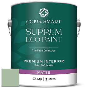 COLOR SMART CS 619 SUPREM ECO PAINT матовая краска цвет NCS S 2020-G20Y 
