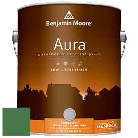 Benjamin Moore Aura 634 Waterborne Exterior Low Lustre Finish краска цвет 2035-20 Cactus Green