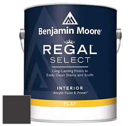 Benjamin Moore 547 Regal Select Waterborne Interior Flat Finish краска цвет RAL 8019 