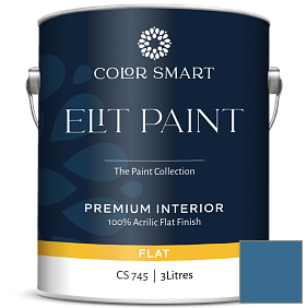 Краска COLOR SMART CS 745 ELIT PAINT глубокоматовая моющаяся краска цвет 2063-30 Blueberry