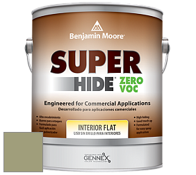 Benjamin Moore 355 Super Hide Zero Voc Interior Flat краска цвет AF-405 