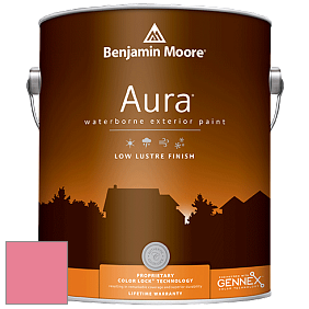 Benjamin Moore Aura 634 Waterborne Exterior Low Lustre Finish краска цвет 2002-40 Flamingo's Dream