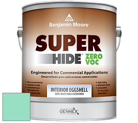 Benjamin Moore 357 Super Hide Zero Voc Interior Eggshell краска цвет 2039-50 Mermaid Green