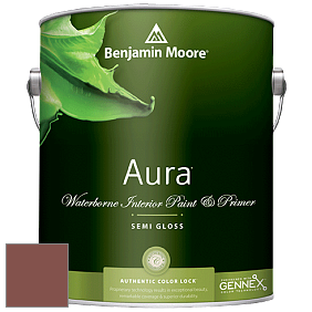 Benjamin Moore Aura 528 Waterborne Interior Semi-gloss Finish краска цвет 2092-30 Boston Brick