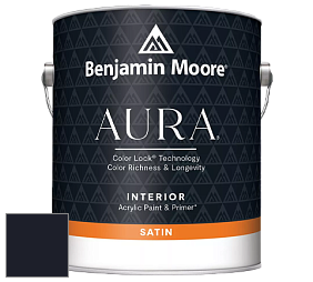 Benjamin Moore Aura 526 Waterborne Interior Satin Finish покрытие цвет RAL 5004 