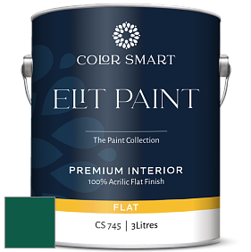COLOR SMART CS 745 ELIT PAINT глубокоматовая моющаяся краска цвет NCS S 5540-B90G 