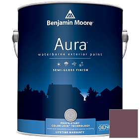 Краска Aura Waterborne Exterior Semi-Gloss Finish (632) цвет 1365 BordÃ©aux Red