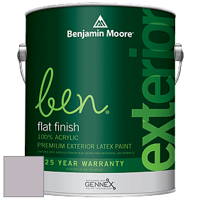 Benjamin Moore Ben 541 Waterborne Exterior Flat Finish краска цвет 2115-50 Iced Mauve