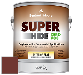 Benjamin Moore 355 Super Hide Zero Voc Interior Flat краска цвет RAL 3009 