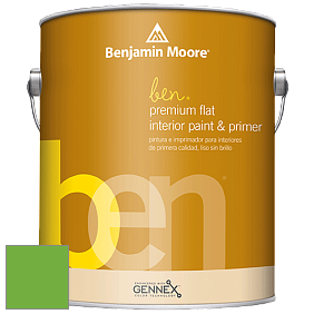 Benjamin Moore Ben W625 Premium Interior Latex Flat краска цвет 2032-30 Fresh Lime