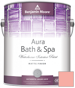 Краска Benjamin Moore Aura Bath & Spa Interior Paint Matte Finish (532) цвет 003 Pink Paradise